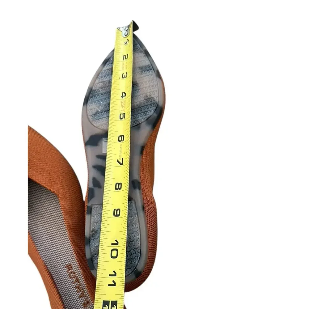 Rothy’s The Point Toe Slip On Cinnamon Spice W10 NWOB - Picture 10 of 11